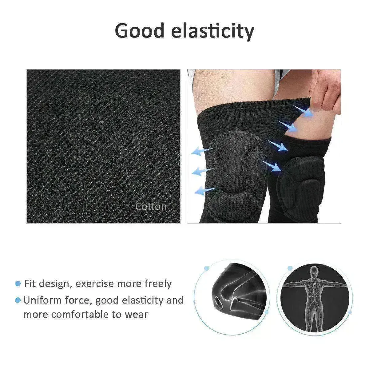 2 x Professional Knee Pads Leg Protector For Sport Work Flooring Construction