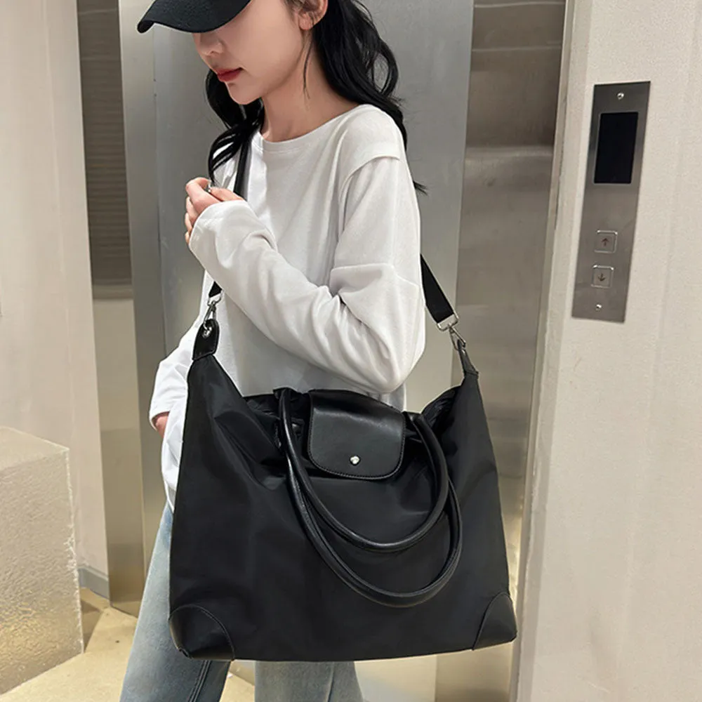 2Pcs Set Women's Tote Bags Travel Handbag Work Bags Black