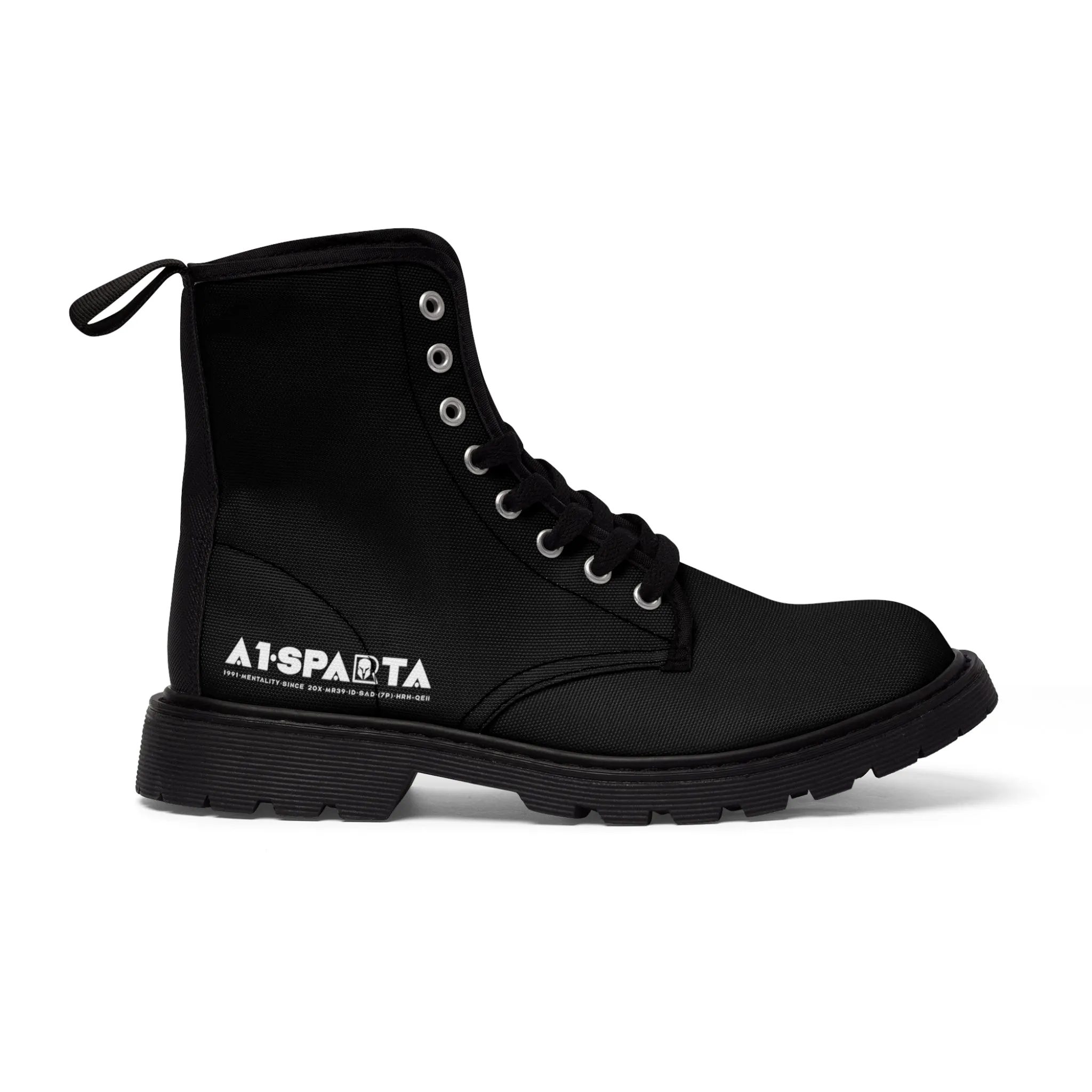 A1-Peace Sparta  Light Brown Canvas Boots AOP