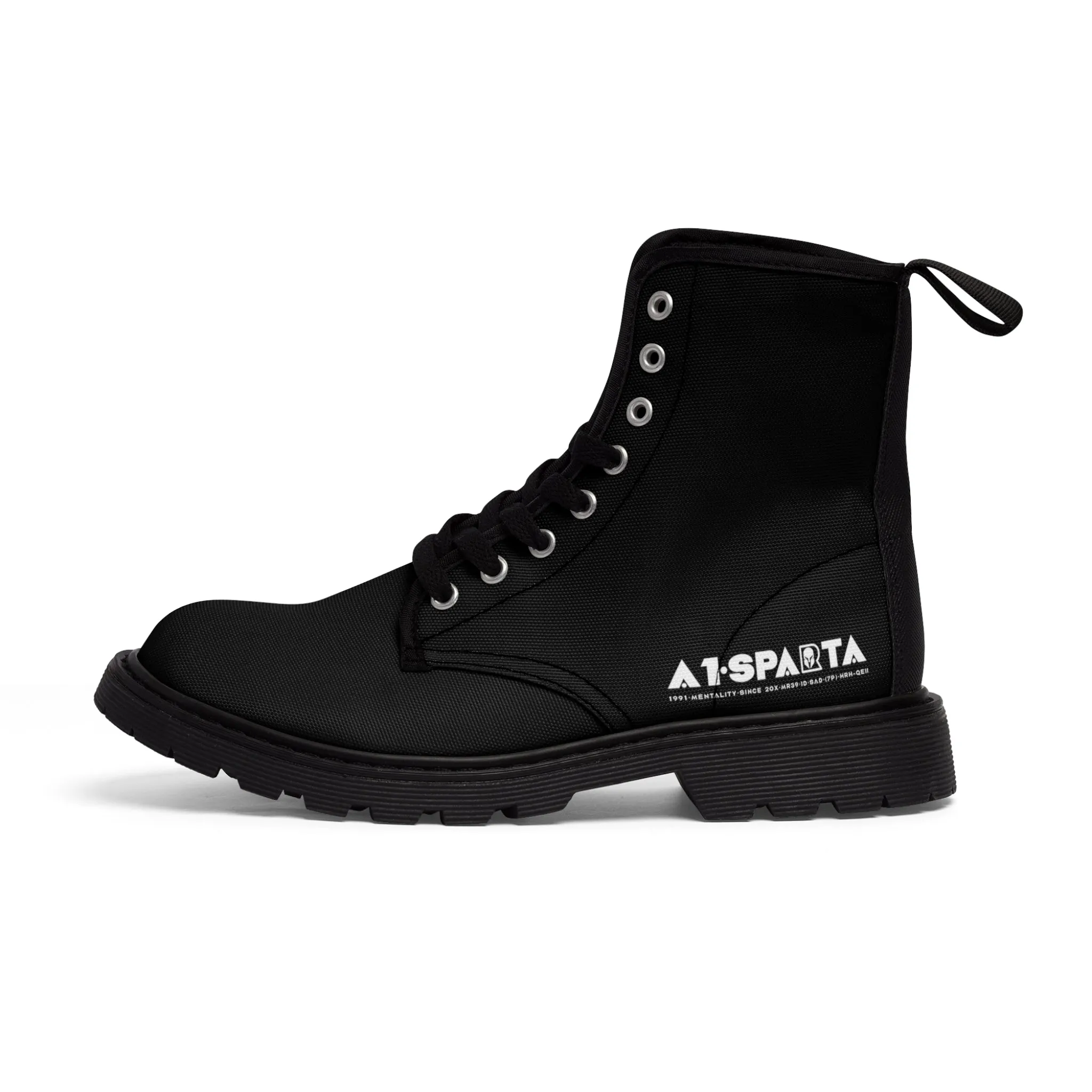 A1-Peace Sparta  Light Brown Canvas Boots AOP