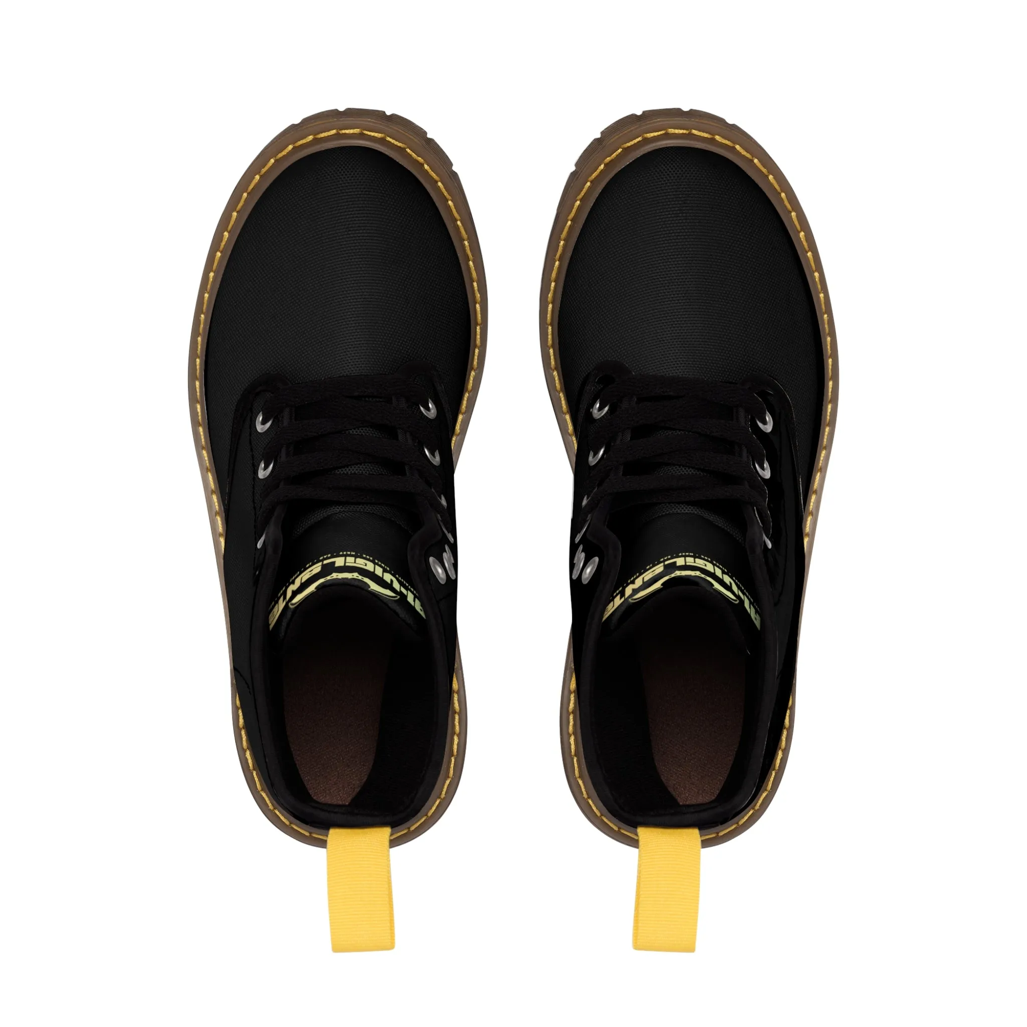 A1- Vigilante  Black Canvas Boots