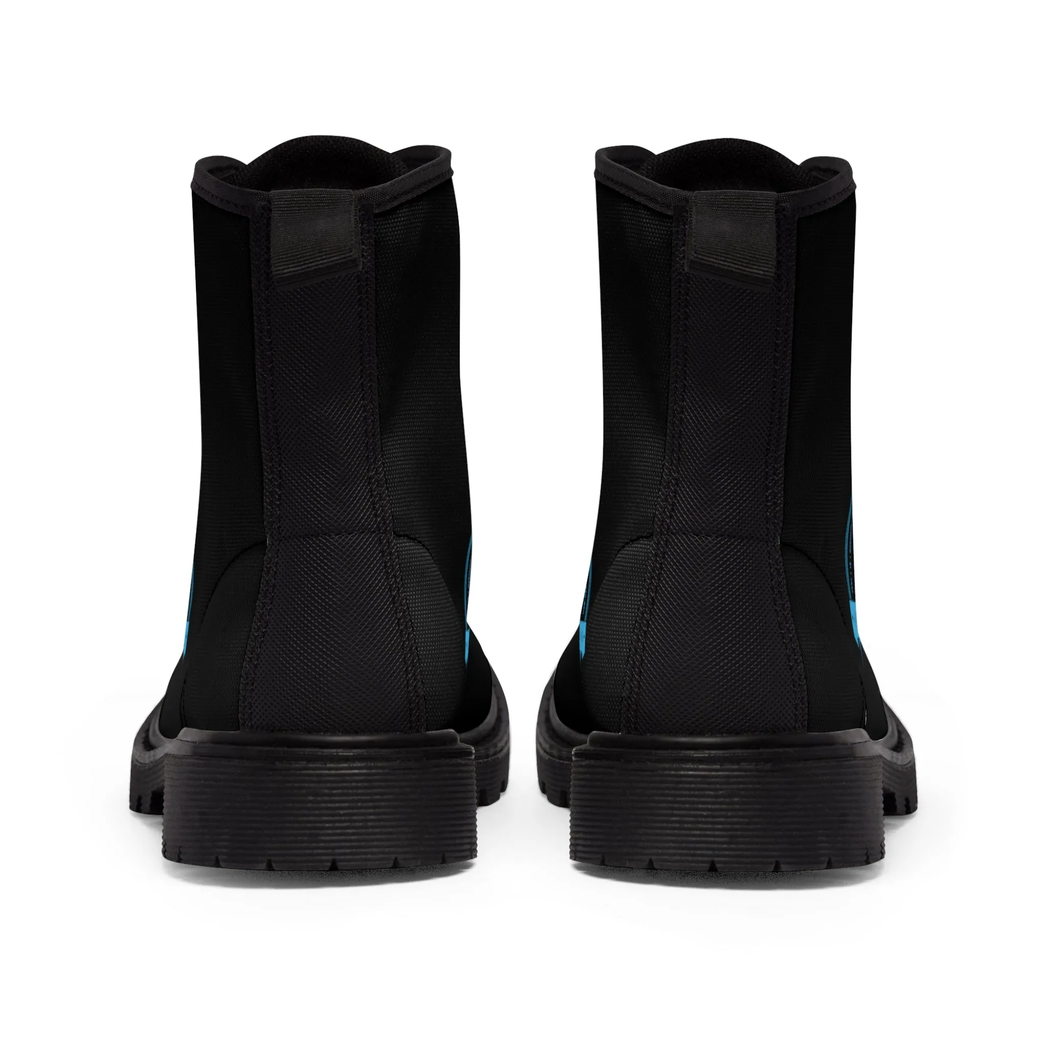 A1Who Dares Wins Black Canvas Boots