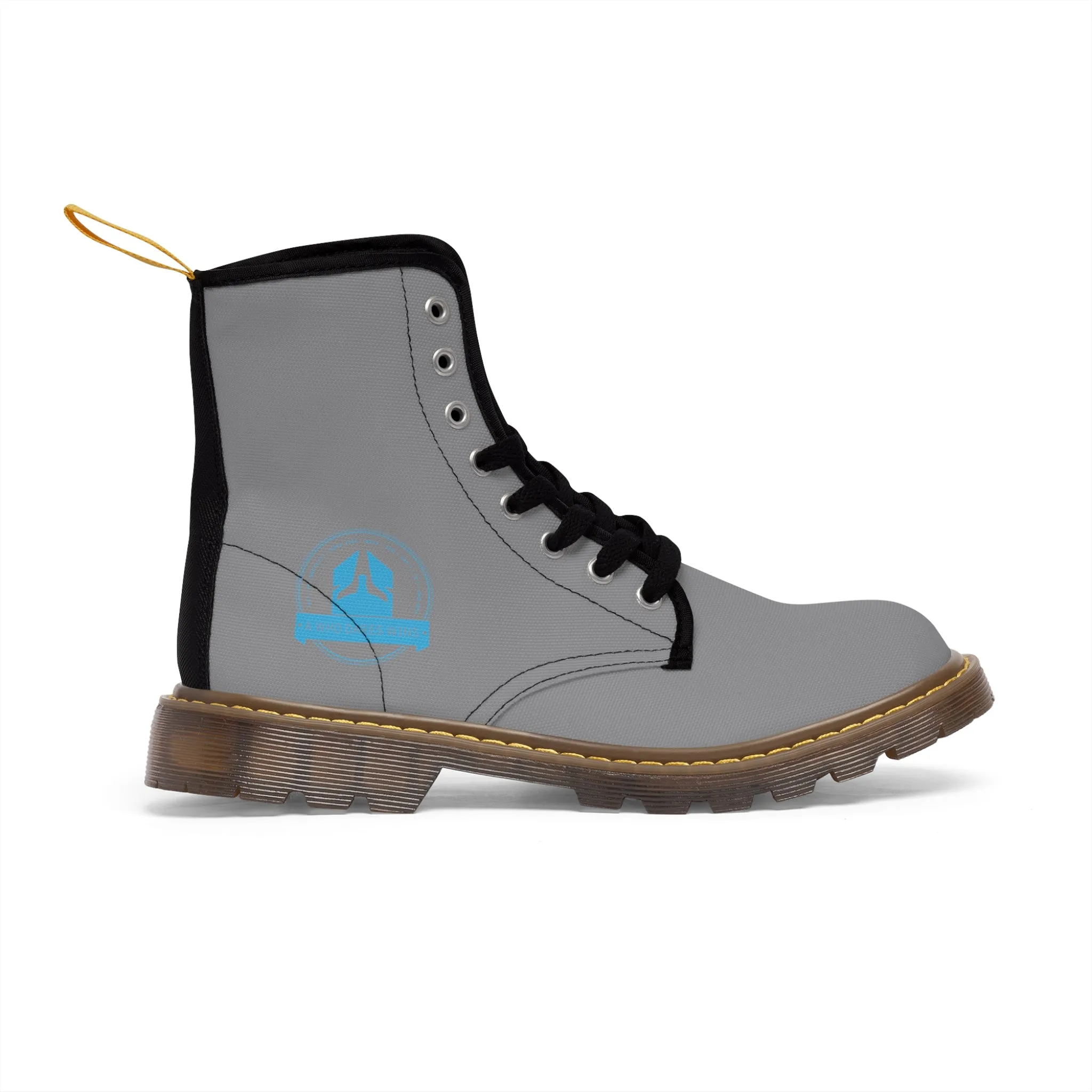 A1Who Dares Wins  Grey Canvas Boots