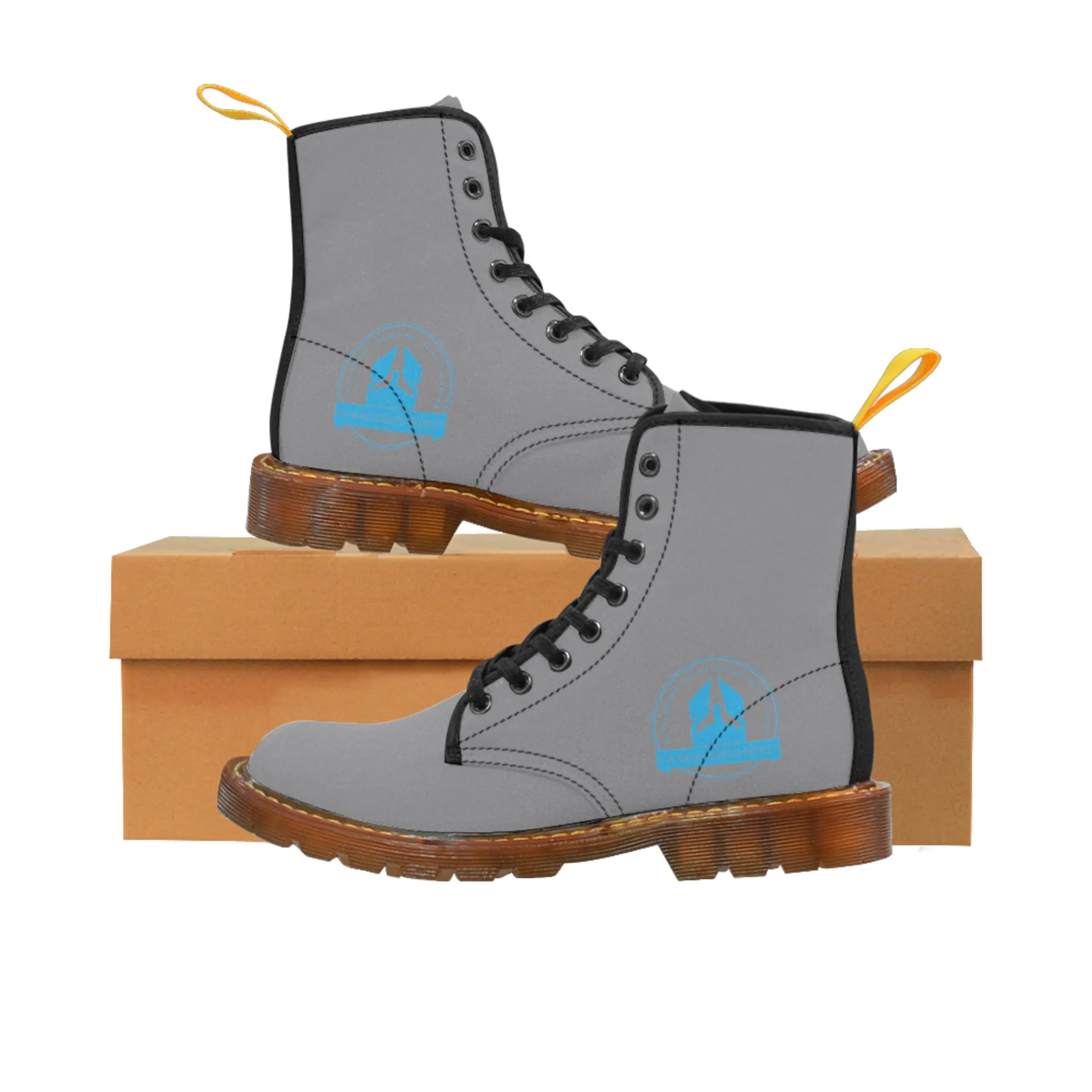 A1Who Dares Wins  Grey Canvas Boots