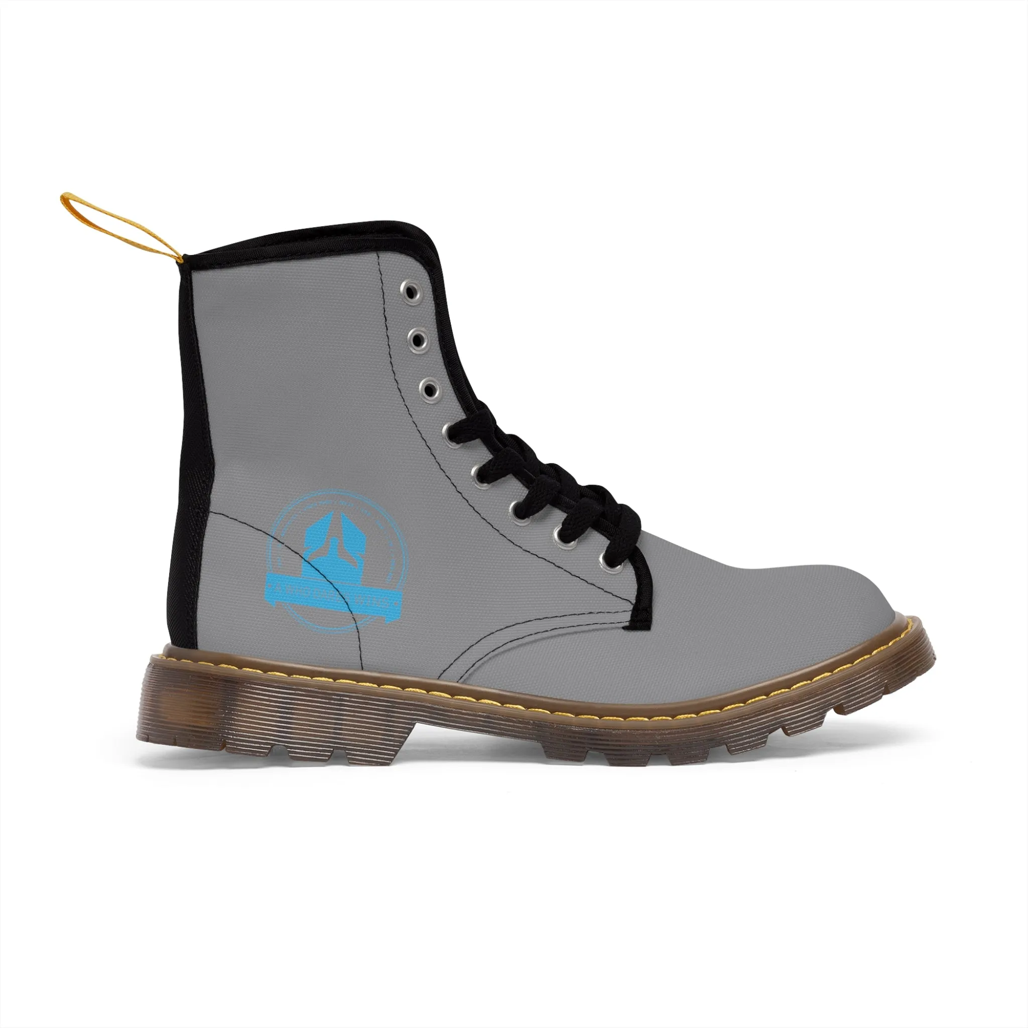 A1Who Dares Wins  Grey Canvas Boots