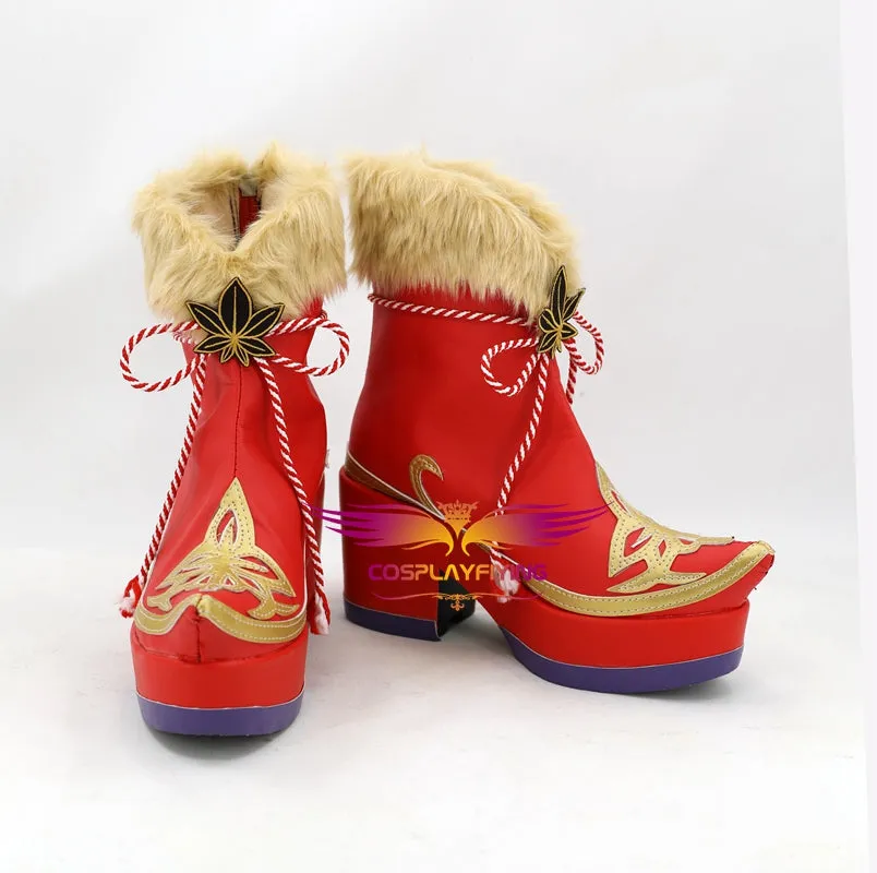 Anime LoveLive Sunshine Takami Chika Sakurauchi Cosplay Shoes Boots Custom Made for Adult Men and Women Halloween Carnival