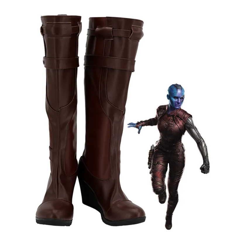 Avengers: Endgame Nebula Cosplay Shoes Boots Custom Made for Adult Men and Women