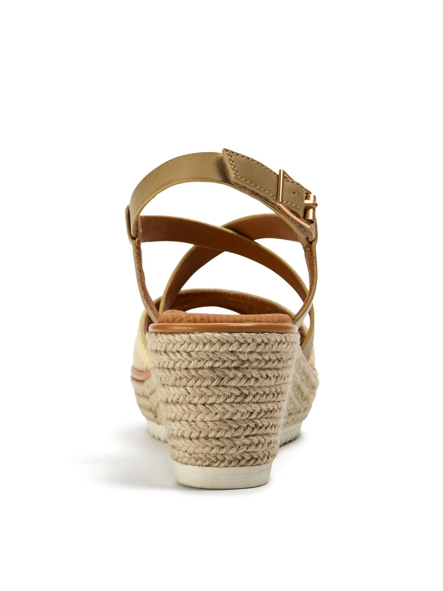 BARETRAPS Womens Beige Woven 1" Platform Jute Wrapped Heel Cup Cushioned Arch Support Adjustable Strap Ethel Round Toe Wedge Buckle Slingback Sandal M