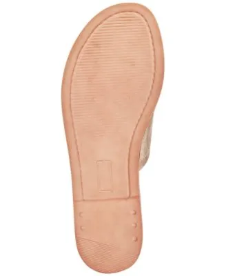 BELLA VITA Womens Gold 1/2" Platform Padded Ros Round Toe Slip On Leather Slide Sandals Shoes W