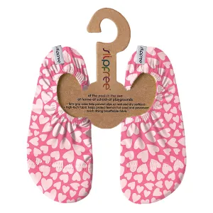 Cherish Pink Hearts Kids Slipfree Shoes