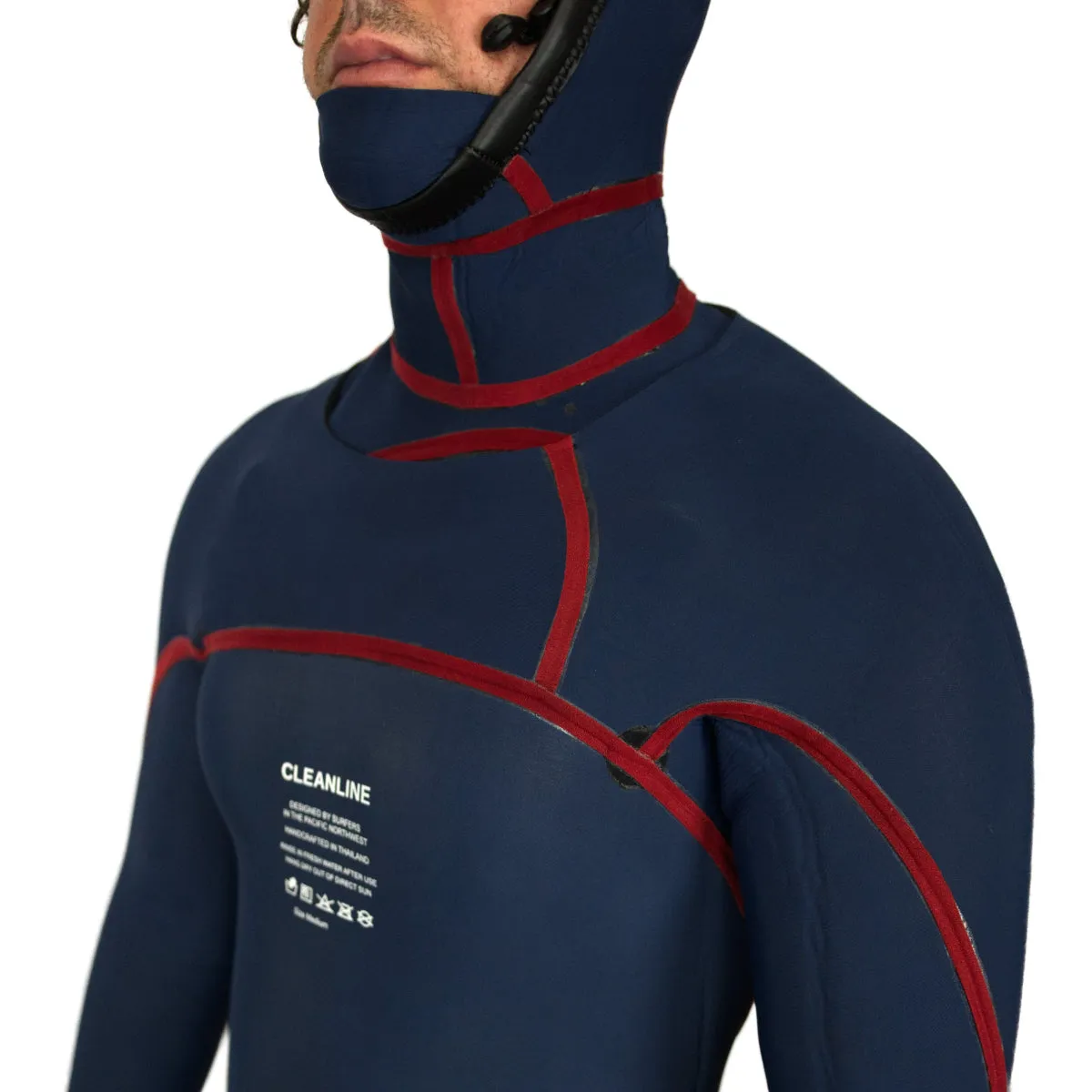Cleanline 5/4 Hooded Chest Zip Wetsuit