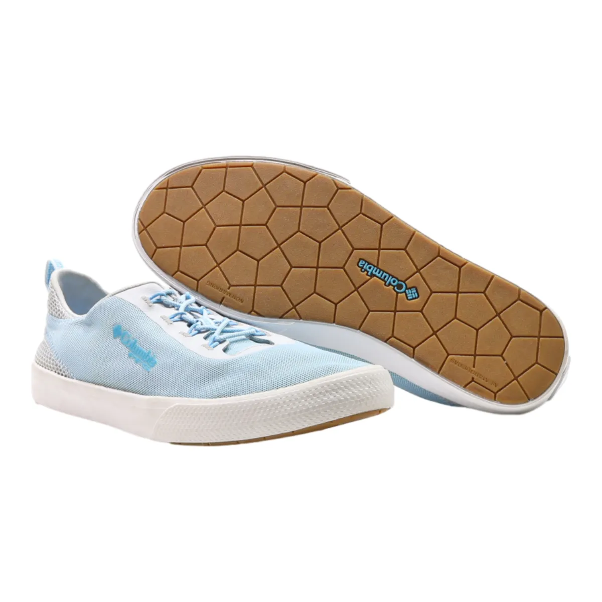 COLUMBIA Low Top Trainers Blue Canvas Womens UK 6.5