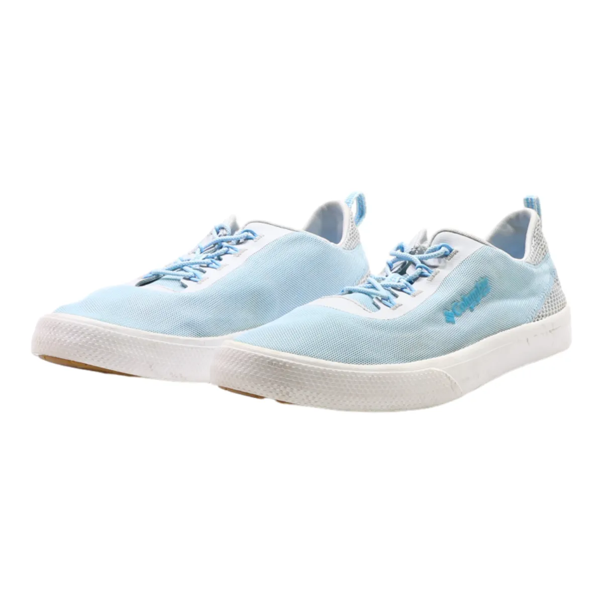 COLUMBIA Low Top Trainers Blue Canvas Womens UK 6.5