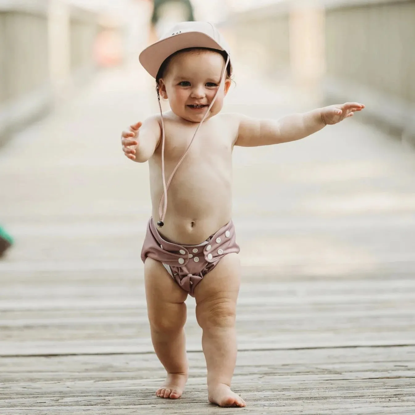 Current Tyed Reusable Swim Diaper - Stone Blue