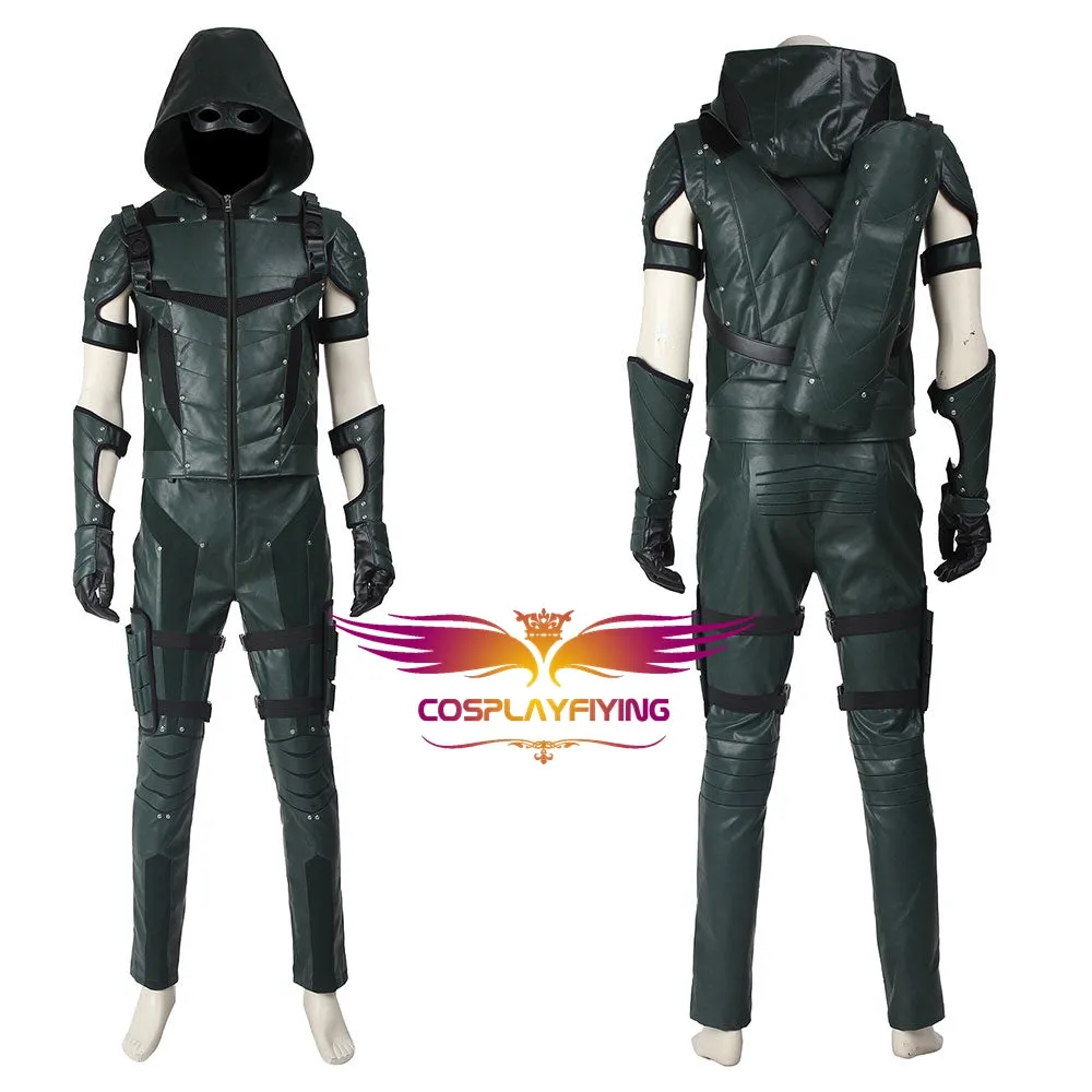 DC Comics Arrow Season 4 Green Arrow Oliver Queen Cosplay Costume for Halloween Carnival
