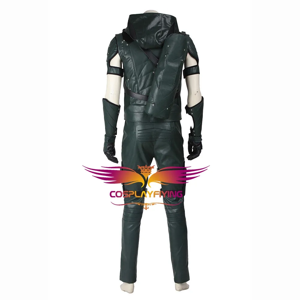 DC Comics Arrow Season 4 Green Arrow Oliver Queen Cosplay Costume for Halloween Carnival