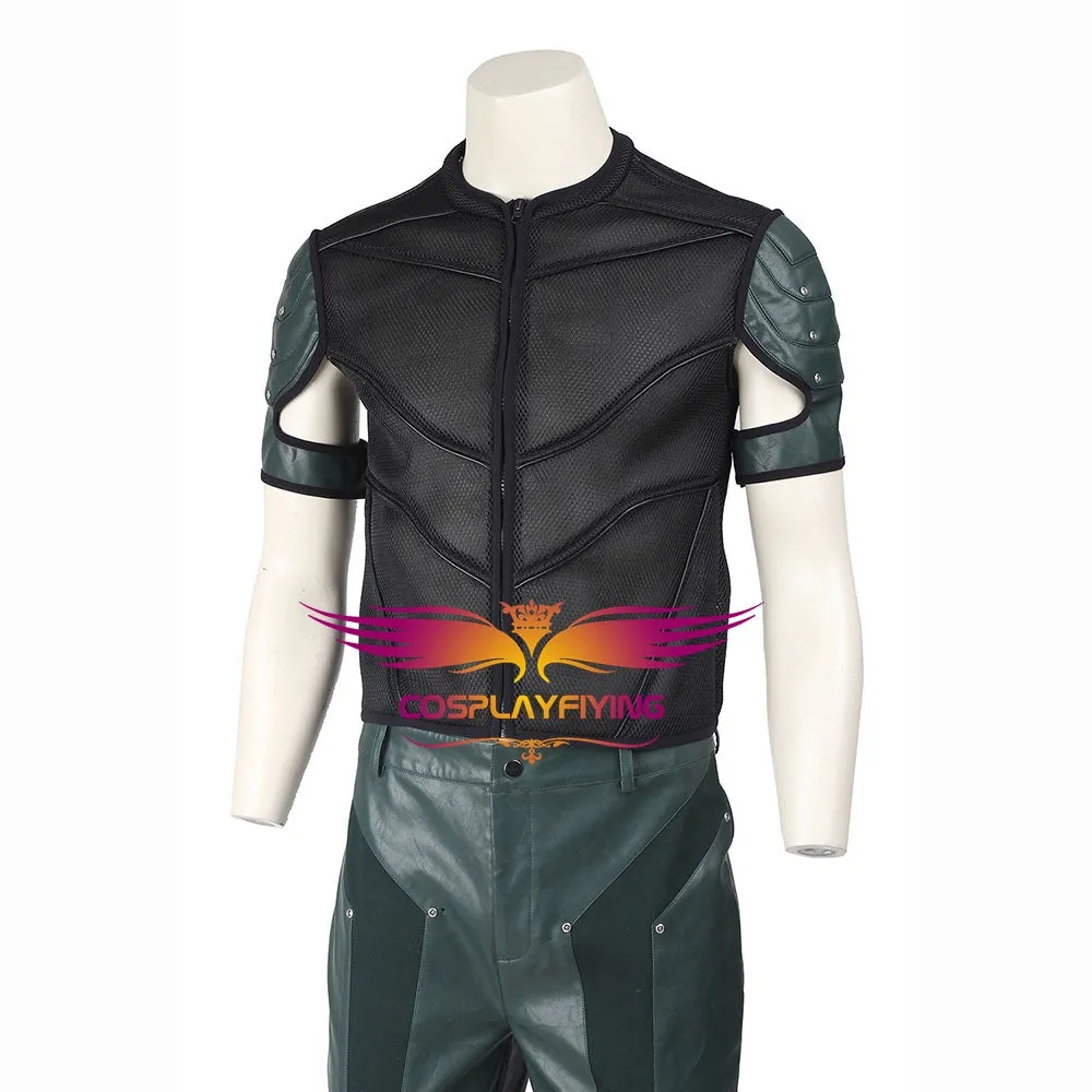 DC Comics Arrow Season 4 Green Arrow Oliver Queen Cosplay Costume for Halloween Carnival