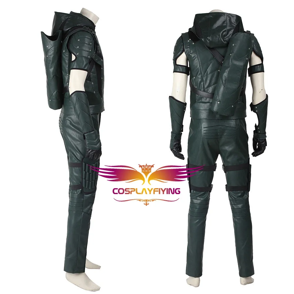 DC Comics Arrow Season 4 Green Arrow Oliver Queen Cosplay Costume for Halloween Carnival