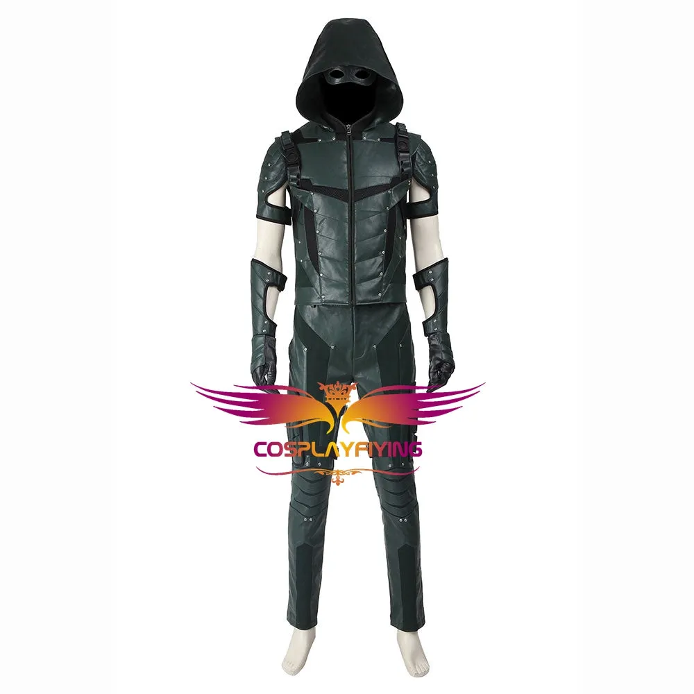 DC Comics Arrow Season 4 Green Arrow Oliver Queen Cosplay Costume for Halloween Carnival