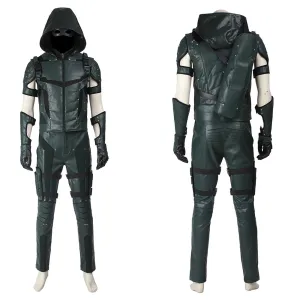 DC Comics Arrow Season 4 Green Arrow Oliver Queen Cosplay Costume for Halloween Carnival