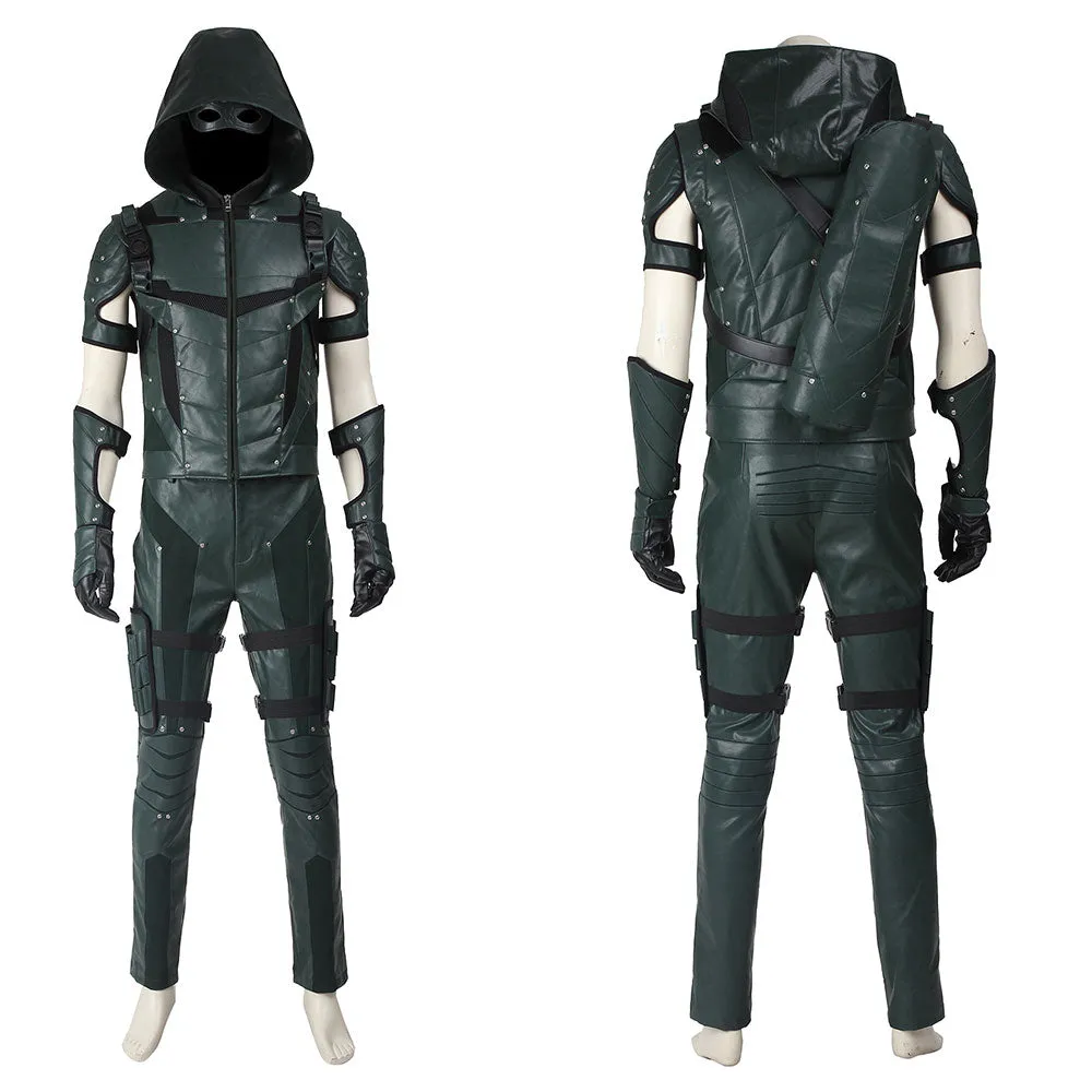 DC Comics Arrow Season 4 Green Arrow Oliver Queen Cosplay Costume for Halloween Carnival