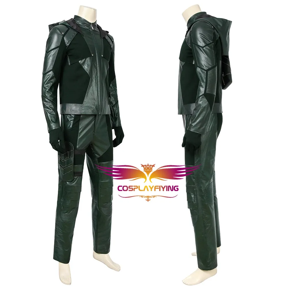DC Comics Arrow Season 8 Arrow Green Arrow Oliver Queen Cosplay Costume for Halloween Carnival