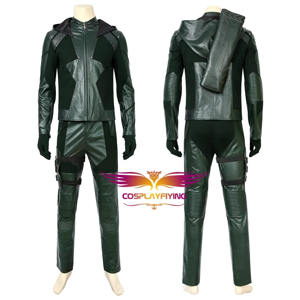DC Comics Arrow Season 8 Arrow Green Arrow Oliver Queen Cosplay Costume for Halloween Carnival
