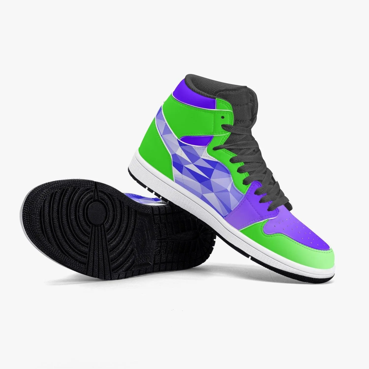Dororo Hyakkimaru Green/Purple JD1 Mid Anime Shoes