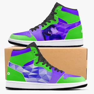 Dororo Hyakkimaru Green/Purple JD1 Mid Anime Shoes