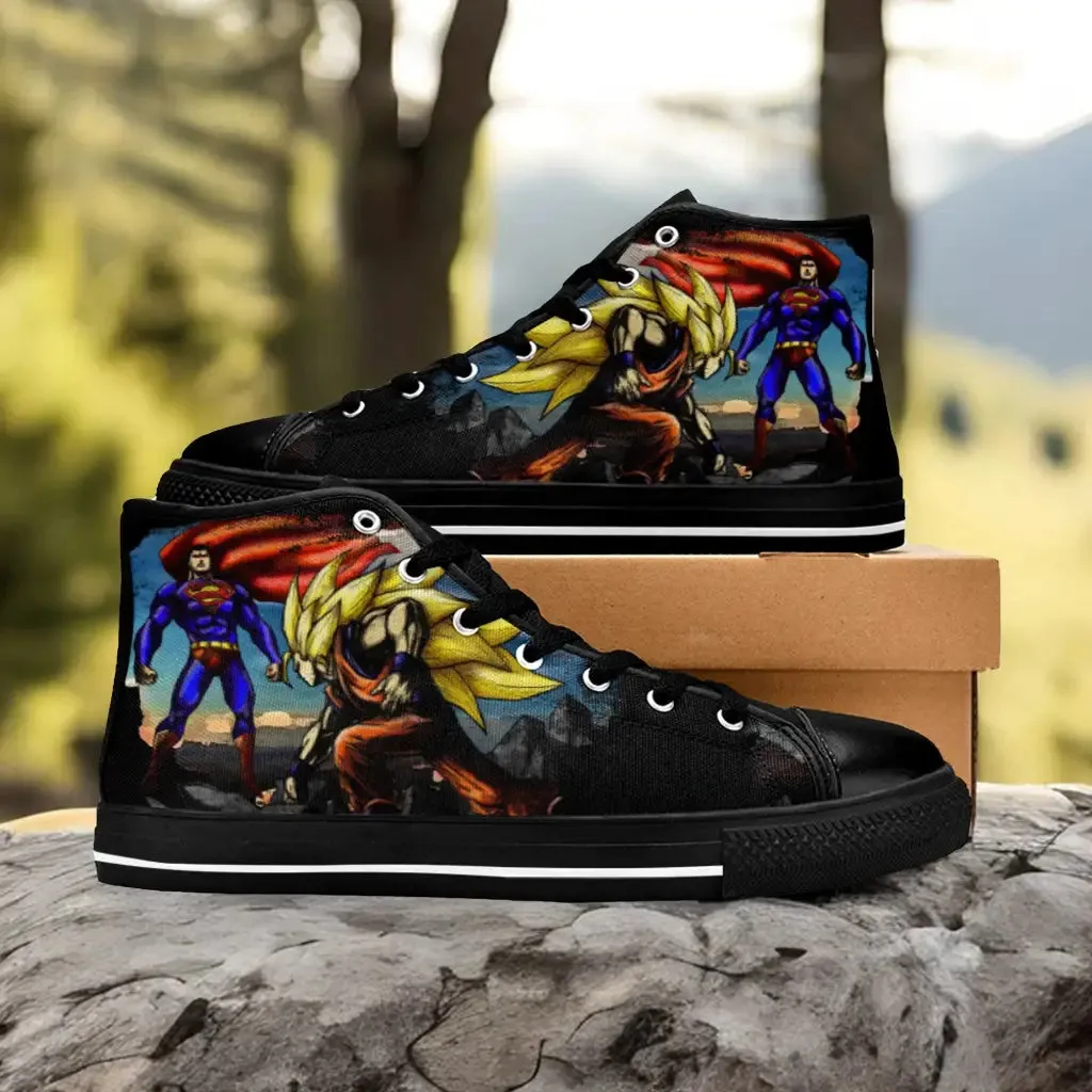 Dragon Ball Goku v Superman Custom High Top Sneakers Shoes