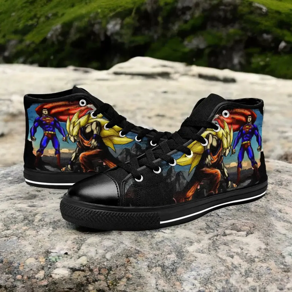 Dragon Ball Goku v Superman Custom High Top Sneakers Shoes