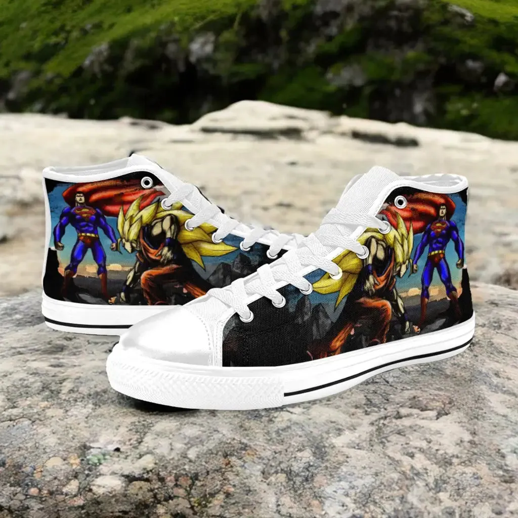 Dragon Ball Goku v Superman Custom High Top Sneakers Shoes