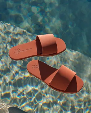 Eva Slides|Swim Sandals - R75ES - Honolulu Terracotta