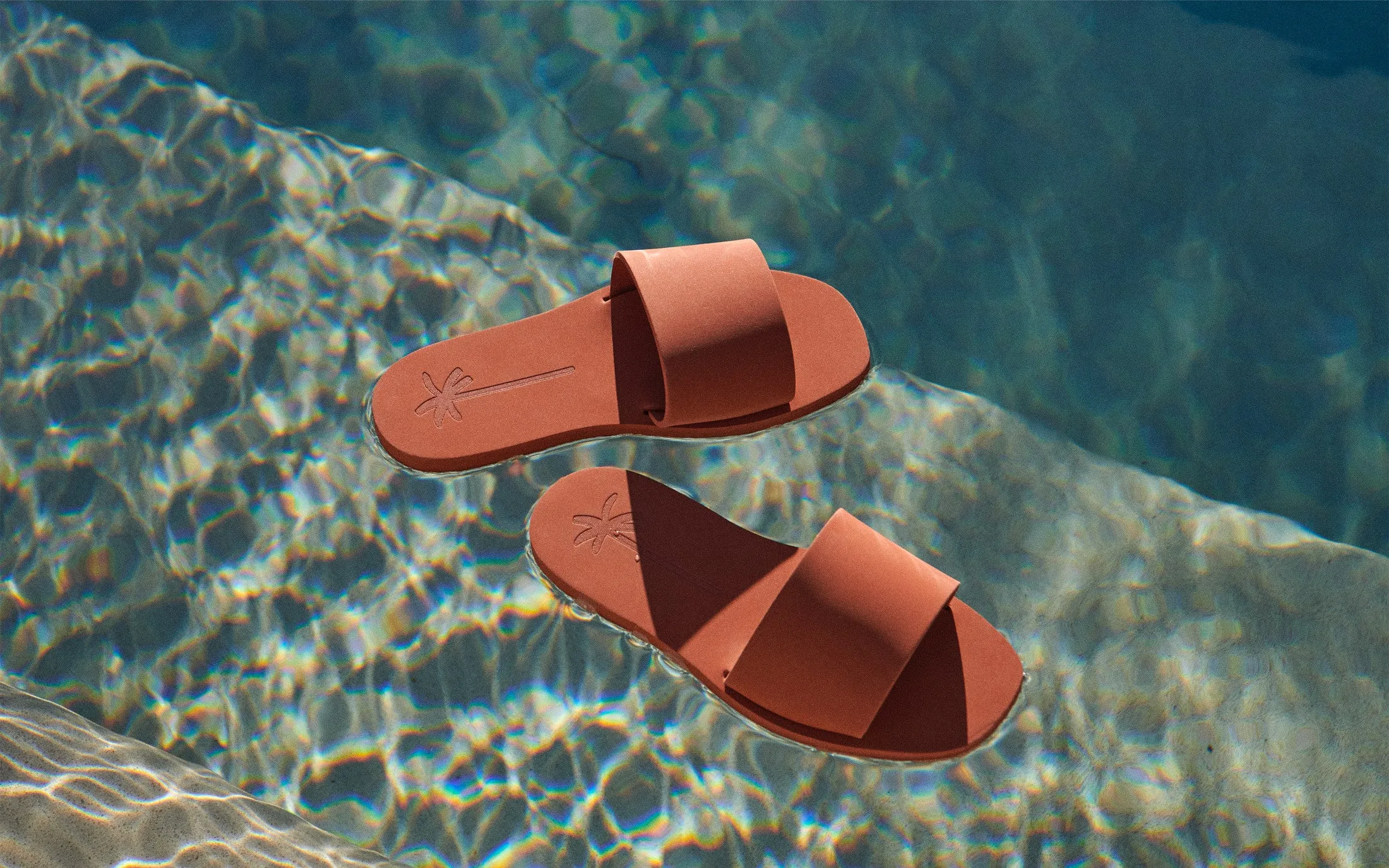 Eva Slides|Swim Sandals - R75ES - Honolulu Terracotta