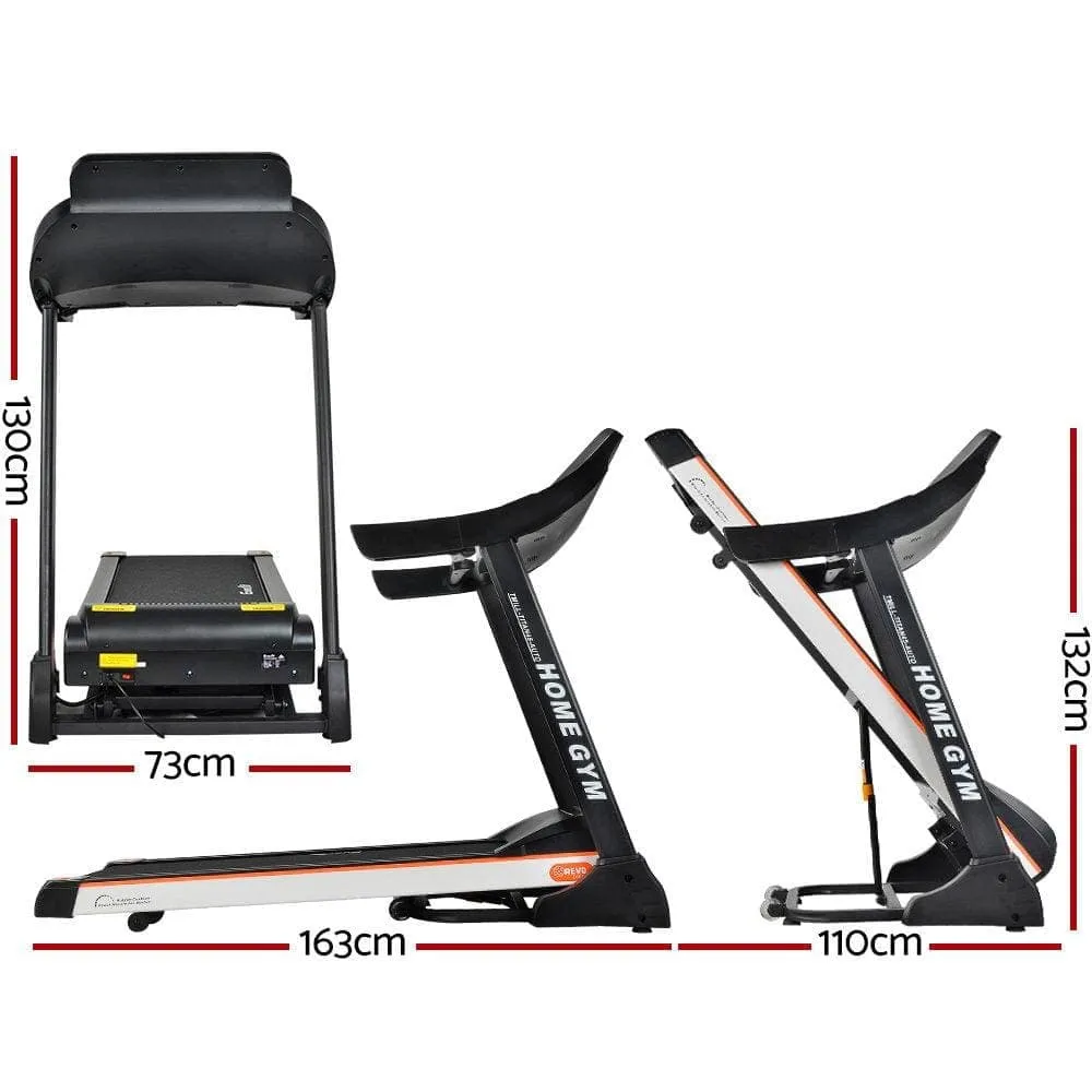 Everfit Treadmill Electric Auto Level Incline Home Gym Fitness Excercise 450mm