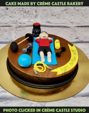 Fitness Theme Cake