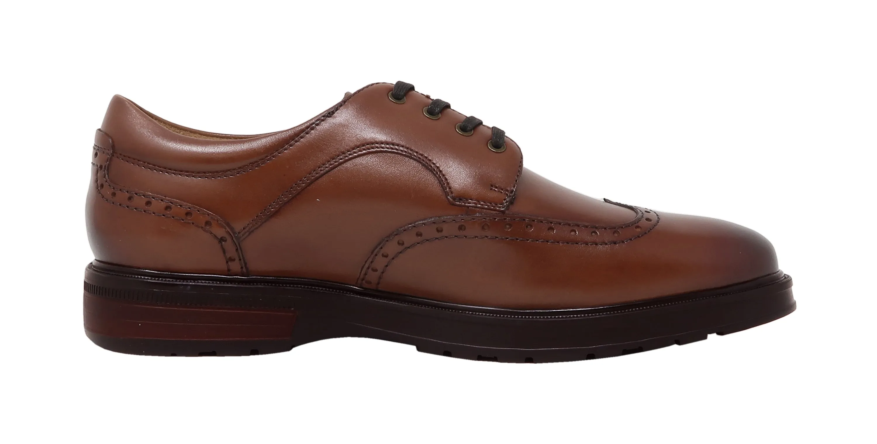 Florsheim Men's Astor Wing OX Cognac/Black Shoes