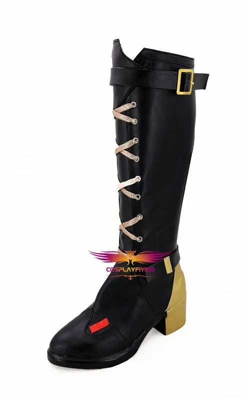 FPS Game OW Overwatch Ashe Cosplay Shoes Boots Custom Made for Adult Men and Women Halloween Carnival