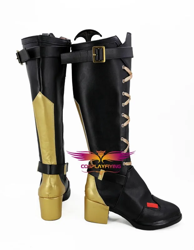FPS Game OW Overwatch Ashe Cosplay Shoes Boots Custom Made for Adult Men and Women Halloween Carnival
