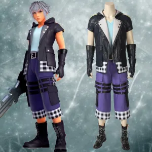 Game Kingdom Hearts 3 Riku Cosplay Costume Full Set for Carnival Halloween
