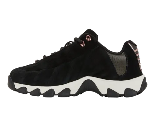 K-Swiss Women's St329 Cmf Sde Black Black Panther Rose Gold Shoes
