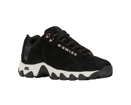 K-Swiss Women's St329 Cmf Sde Black Black Panther Rose Gold Shoes