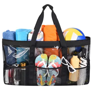 Large Storage Space Waterproof Beach Mesh Bag