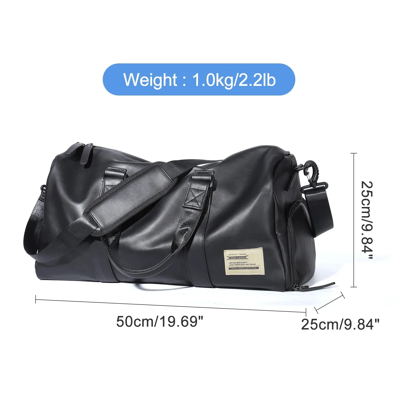 Likros Gym Bag Mens Small Trave Duffel Bag, Swim Sports Bag with Shoes Compartment Waterproof Weekender Overnight Bag Tote Bag