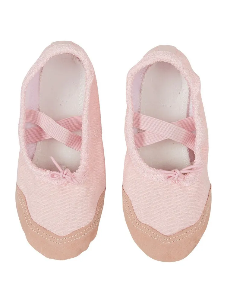 Little Girls Pink Elastic Strap Stylish Ballet Shoes 6-10.5 Toddler