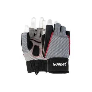LiveUp Sports Training Glove - S/M & L/XL Grey, Black - LS3071