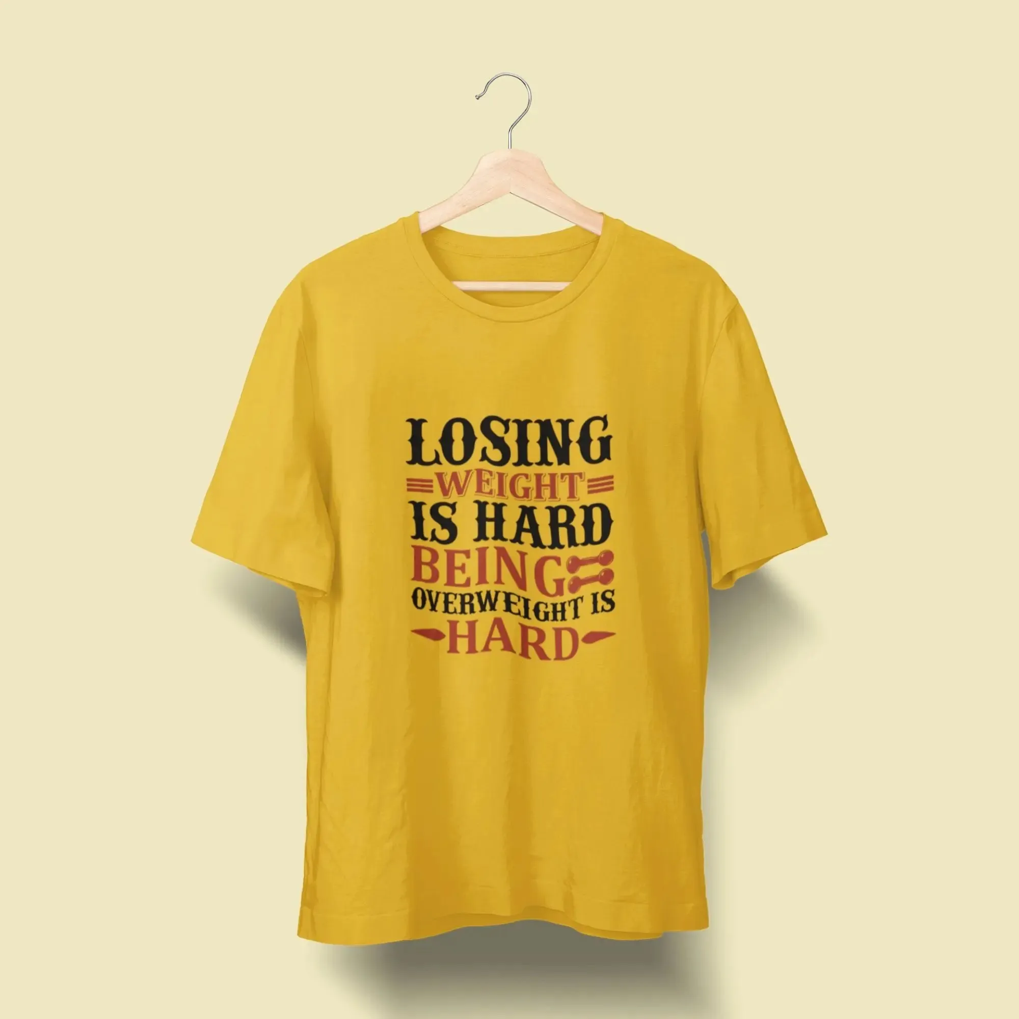 Losing Weight is Hard Being Overweight is Hard Over Size Classic T-Shirt
