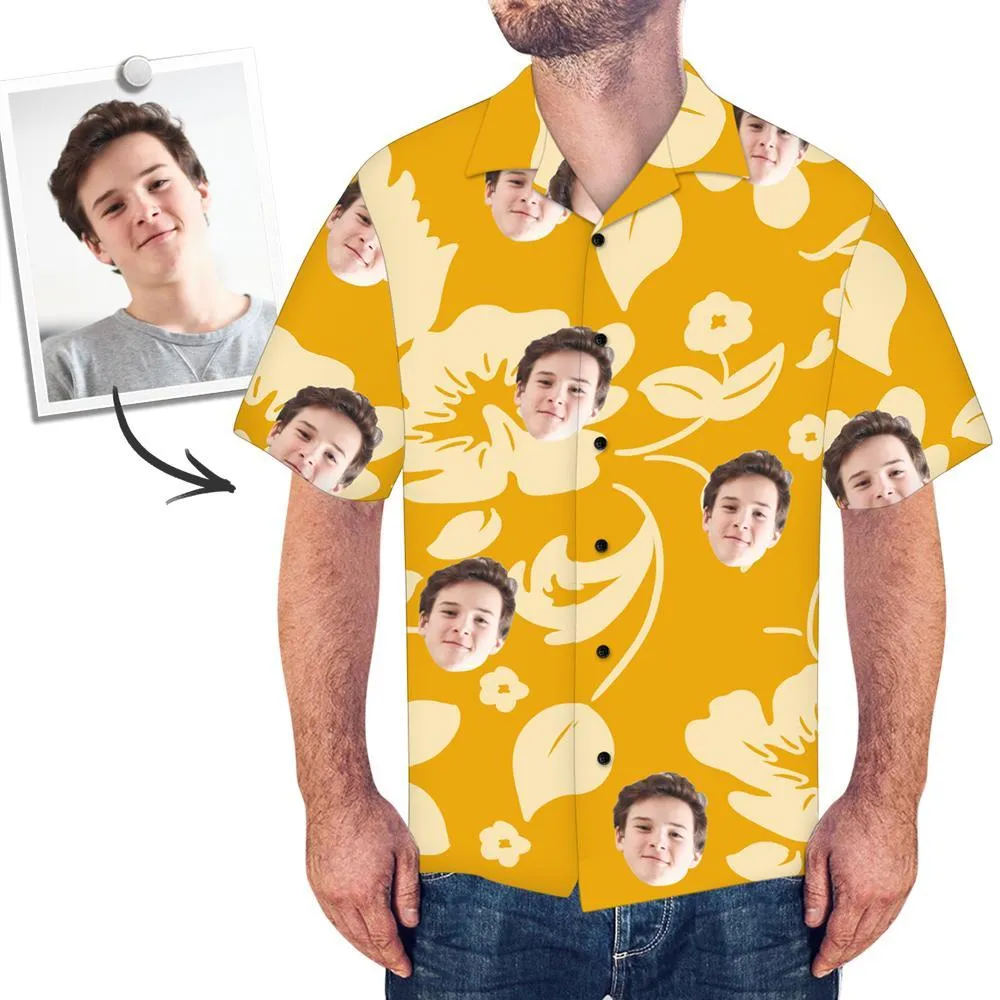 Make Your Own Hawaiian Shirt Gift For Him- Yellow