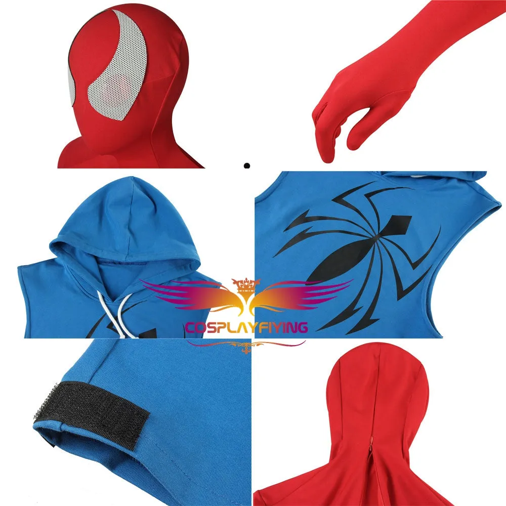 Marvel Avengers Spider-Man Scarlet Spider Ben Reilly Jumpsuit Cosplay Costume for Halloween Carnival