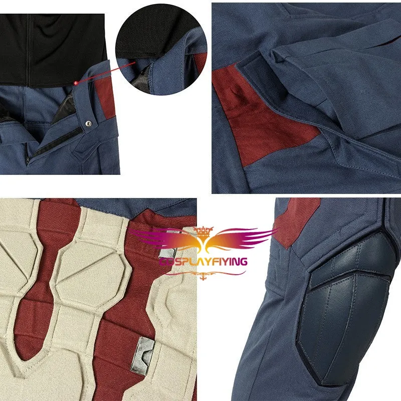 Marvel Comics Avengers 4 Endgame Steven Rogers Captain America Cosplay Costume Version C for Halloween Carnival